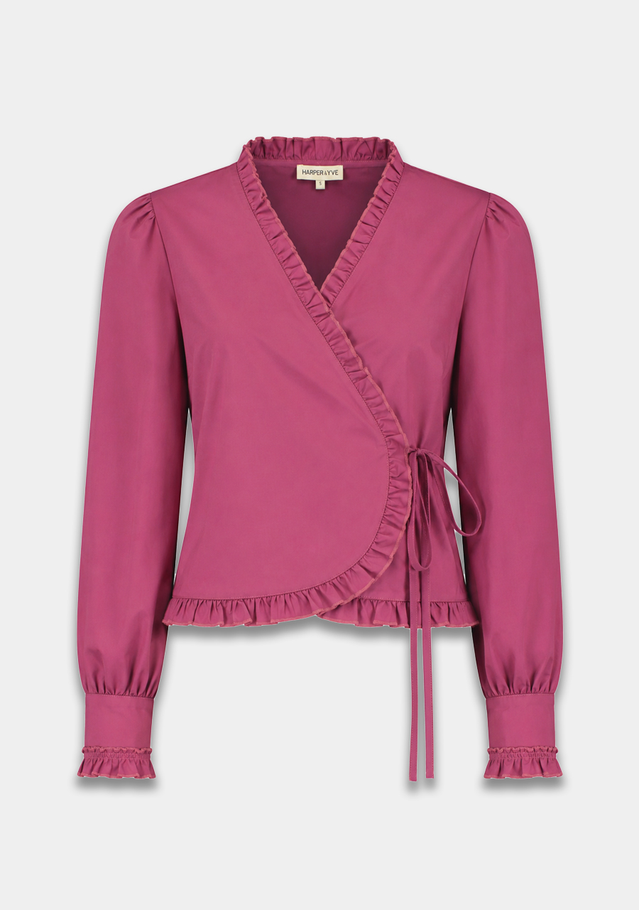 Harper & Yve Blouse Coby AW6P603 Donker rose