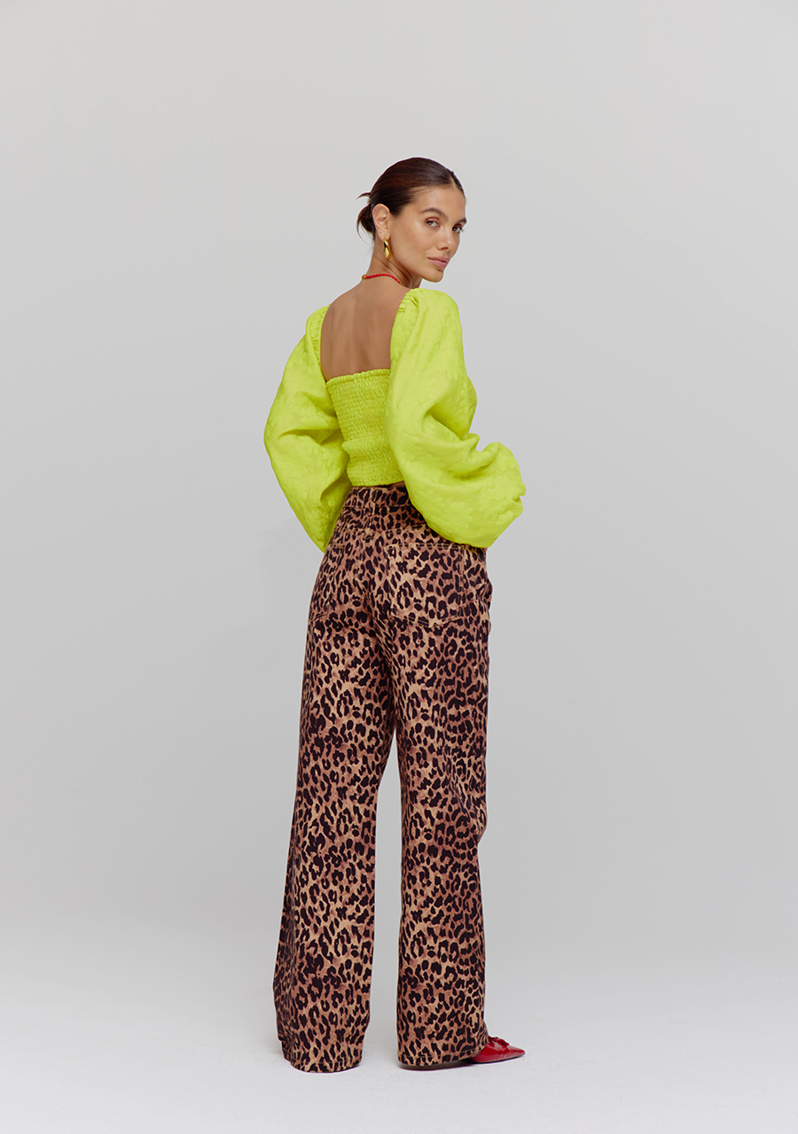 Harper & Yve Top Evi HS25J408 Geel