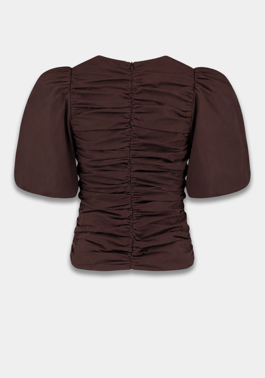 Harper & Yve Blouse Niko AW6P402 Donker bruin