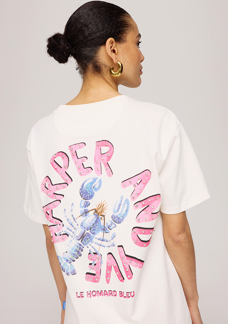 Harper & Yve T-shirt Lobbi HS25Y301 Wolwit-ecru