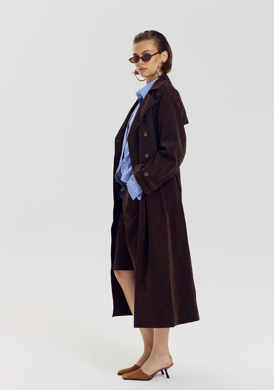 Harper & Yve Mantel Dandy AW6N201 Donker bruin