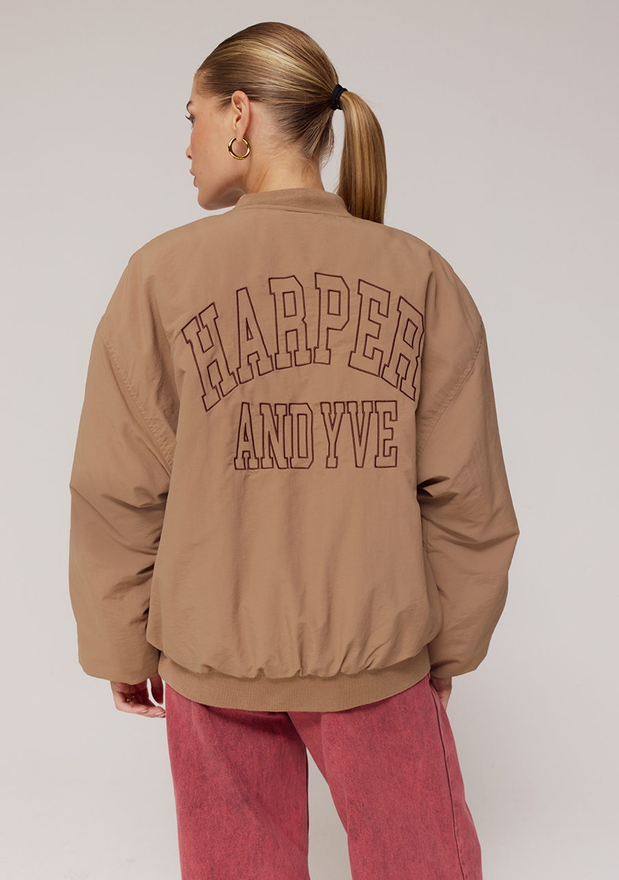 Harper & Yve Bomberjack Nora AW25N222 Licht bruin