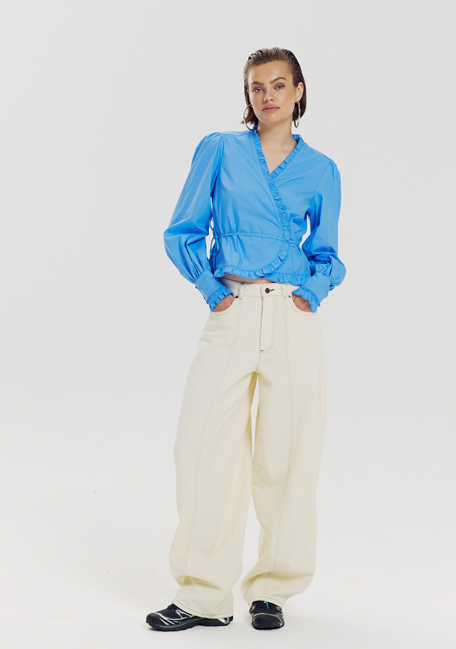 Harper & Yve Blouse Coby AW6P603 Licht blauw