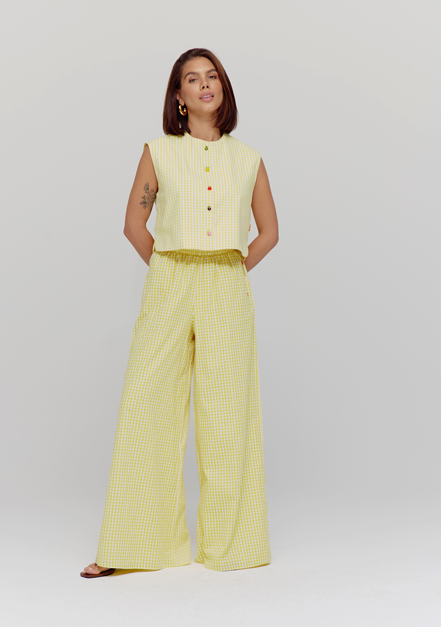 Harper & Yve Broek Charlie HST25P100 Geel