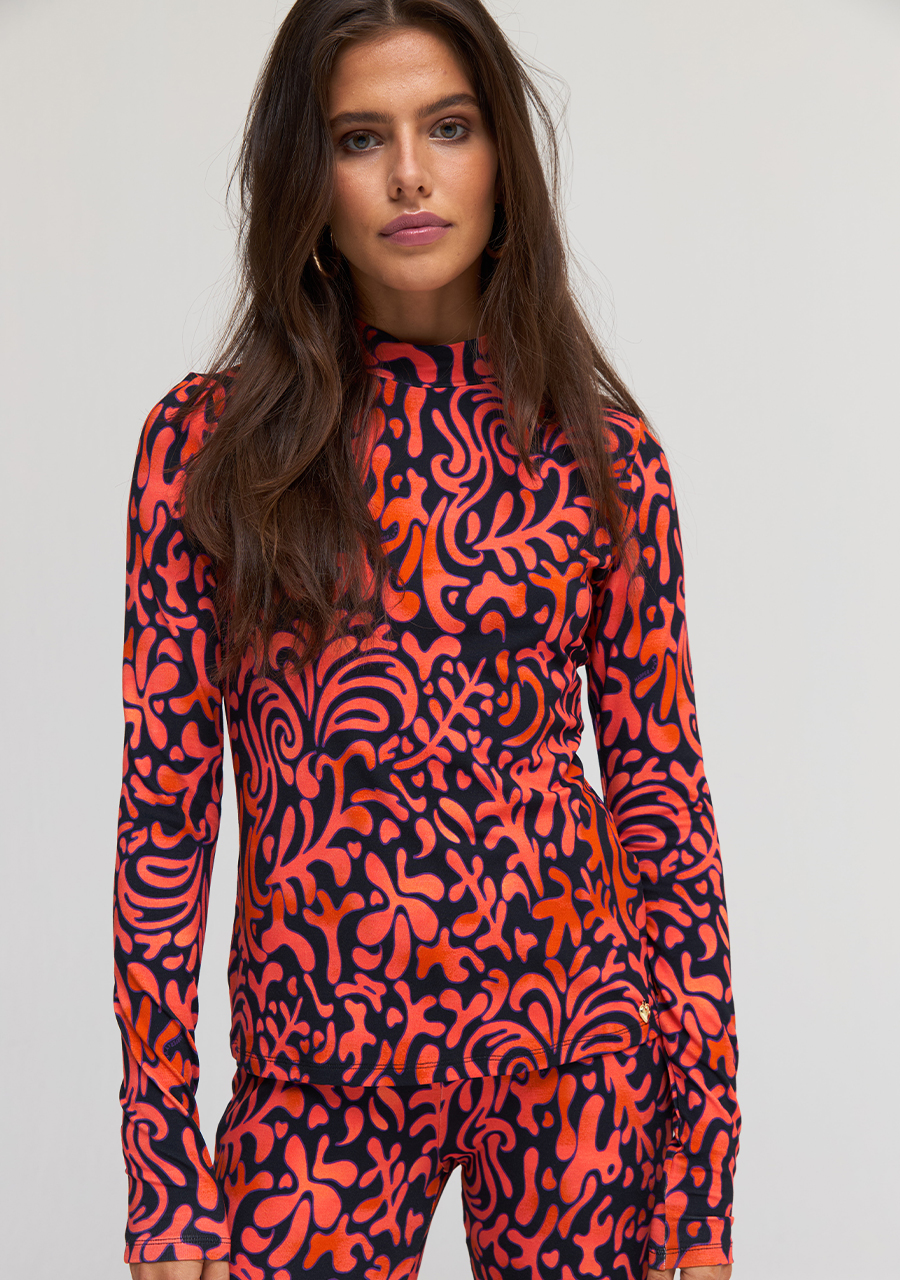 Harper & Yve Broek jacky AW24T101 Oranje