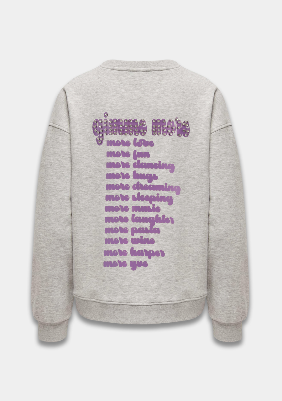 Harper & Yve Sweater Gimme more DW25Y504 Grijs