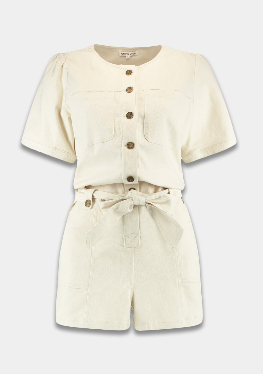 Harper & Yve Jumpsuit Yael HS25P702 Ecru Harper & Yve Jumpsuit Yael HS25P702 Ecru