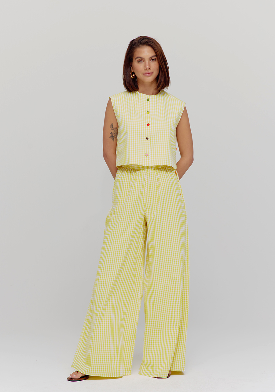 Harper & Yve Broek Charlie HST25P100 Geel