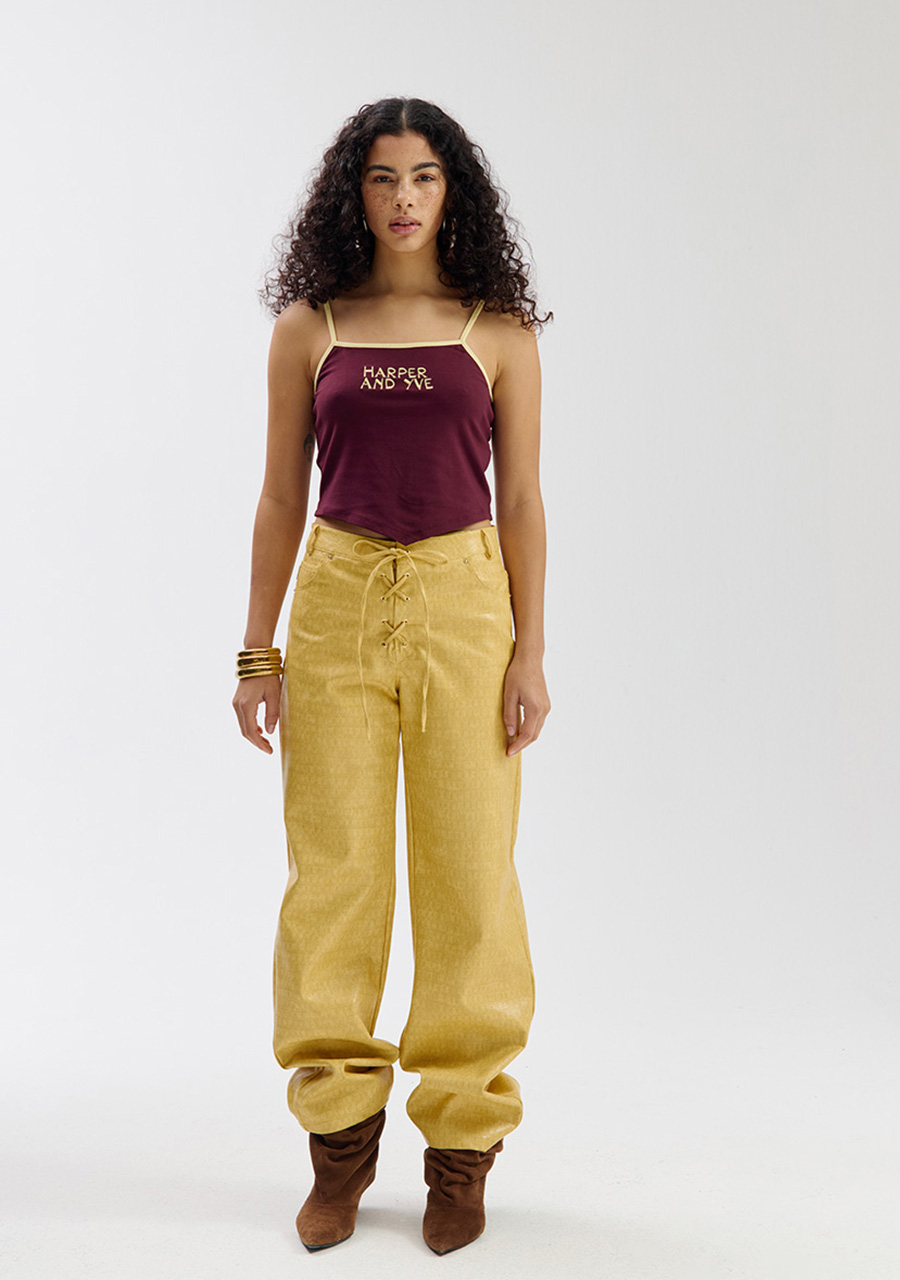 Harper & Yve Broek Mally SS6N108 Licht geel