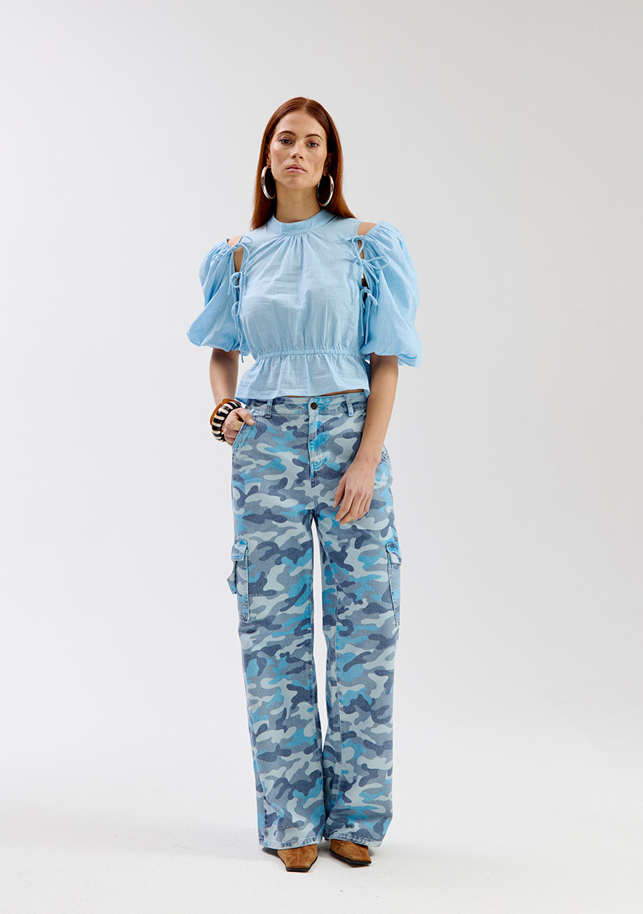 Harper & Yve Blouse Jacey SS6C400 Licht blauw