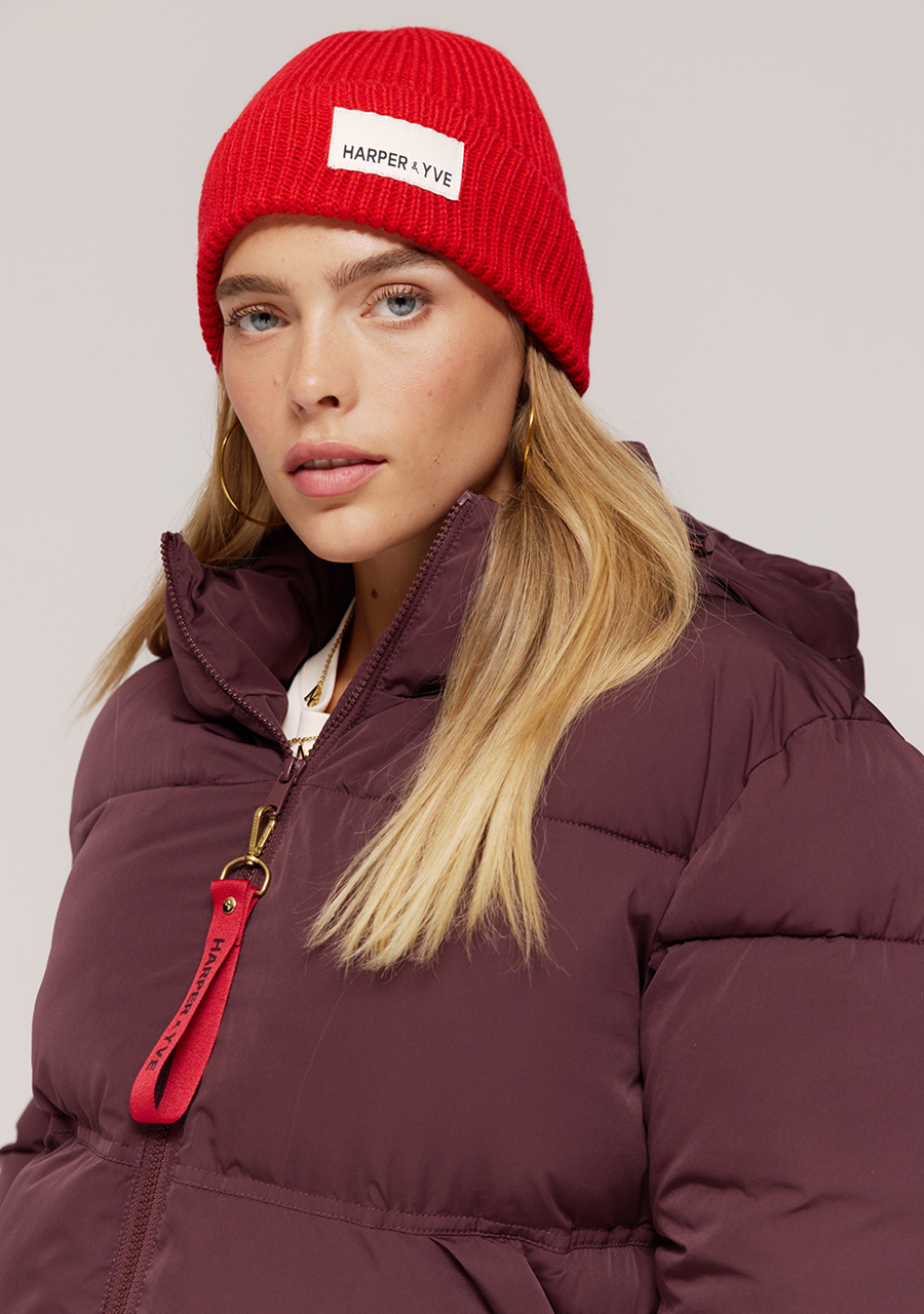 Harper & Yve Beanie harper AW25NACC01 Rood