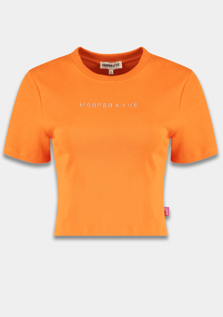 Harper & Yve Top Demmy HS25Y307 Oranje Harper & Yve Top Demmy HS25Y307 Oranje