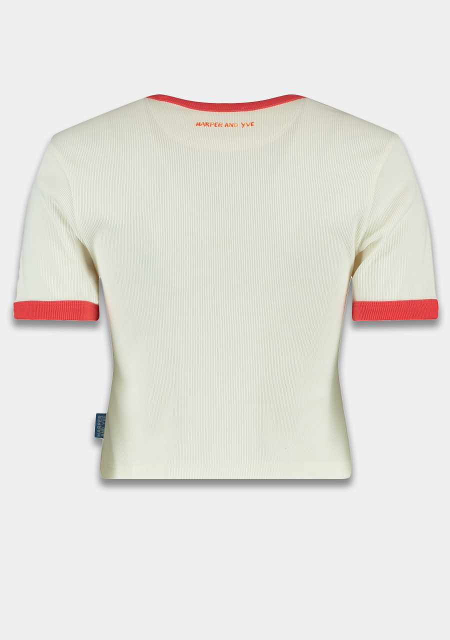 Harper & Yve Top Fruitsdemer HS25Y309 Ecru