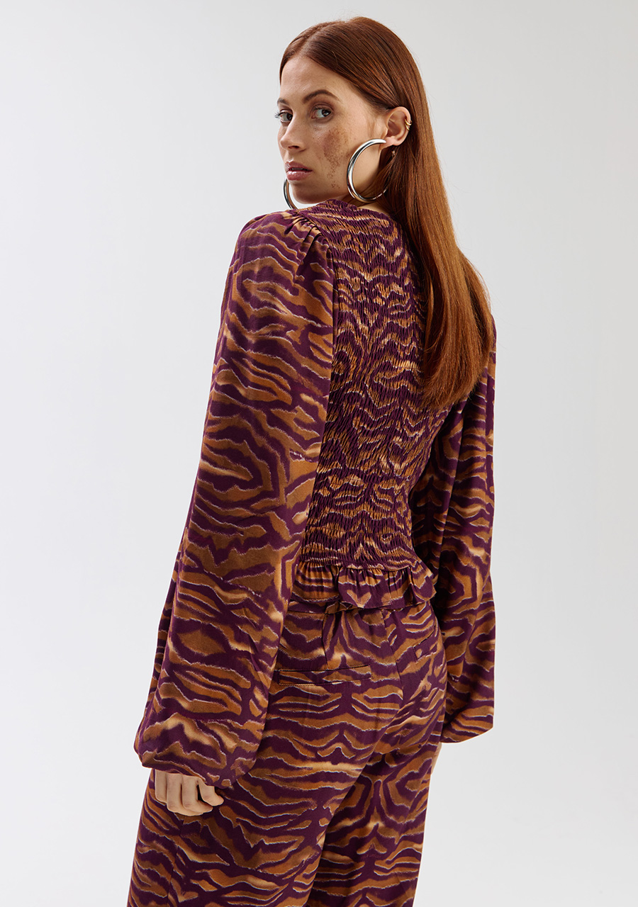 Harper & Yve Top Elin SS6P601 Bruin