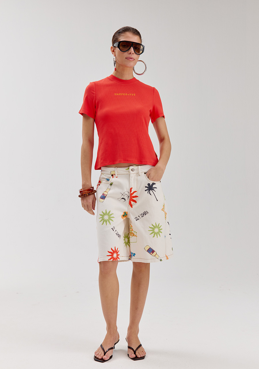 Harper & Yve Short Fayra HS6C107 Ecru