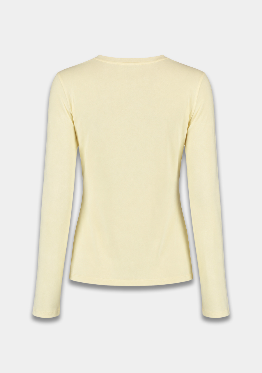 Harper & Yve T-shirt Lolita AW6P617 Licht geel