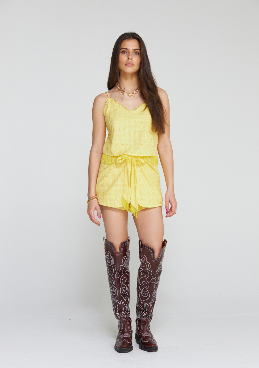 Harper & Yve Top Liva HS24P420 Geel