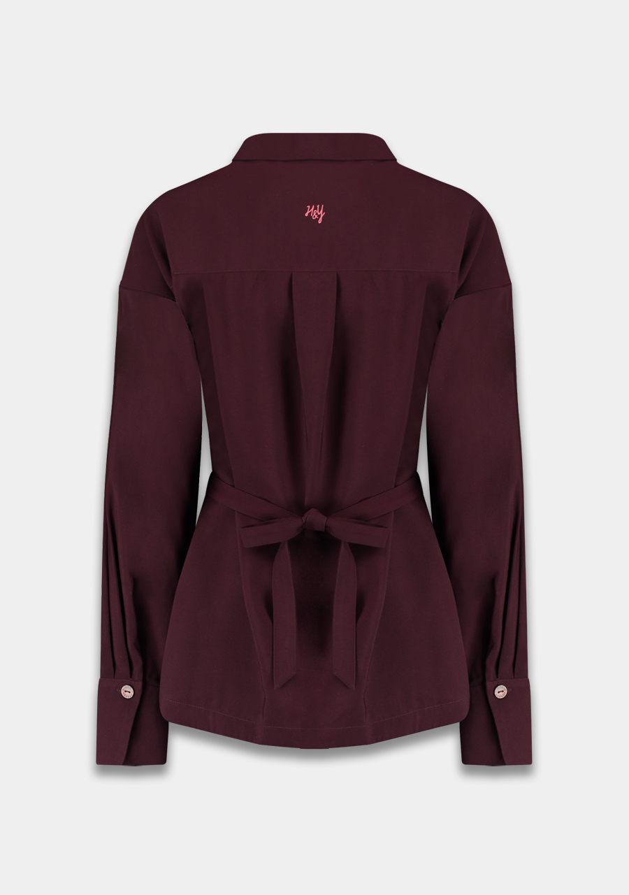 Harper & Yve Blouse HELENA AW25P600 Donker bruin