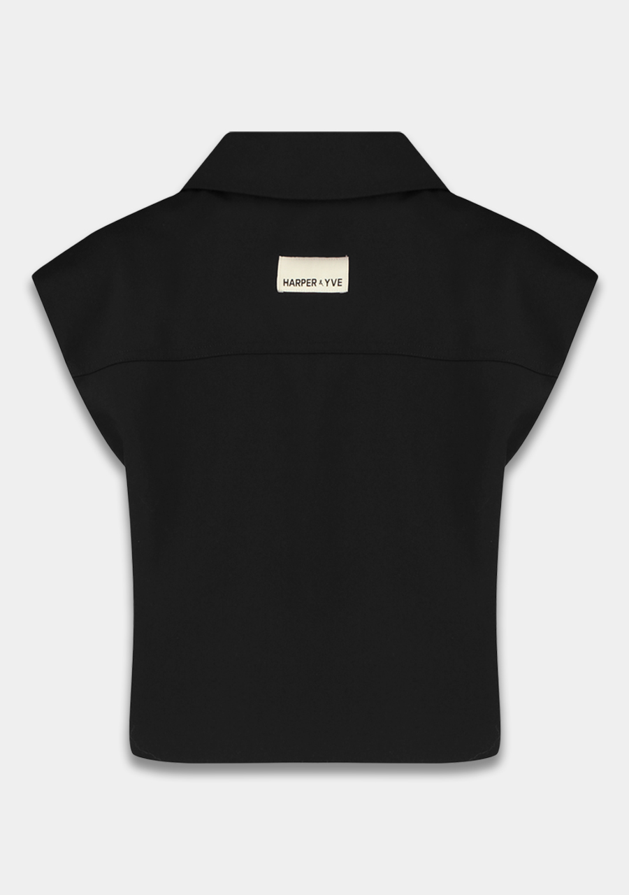 Harper & Yve Gilet Esmee DW25N216 Zwart