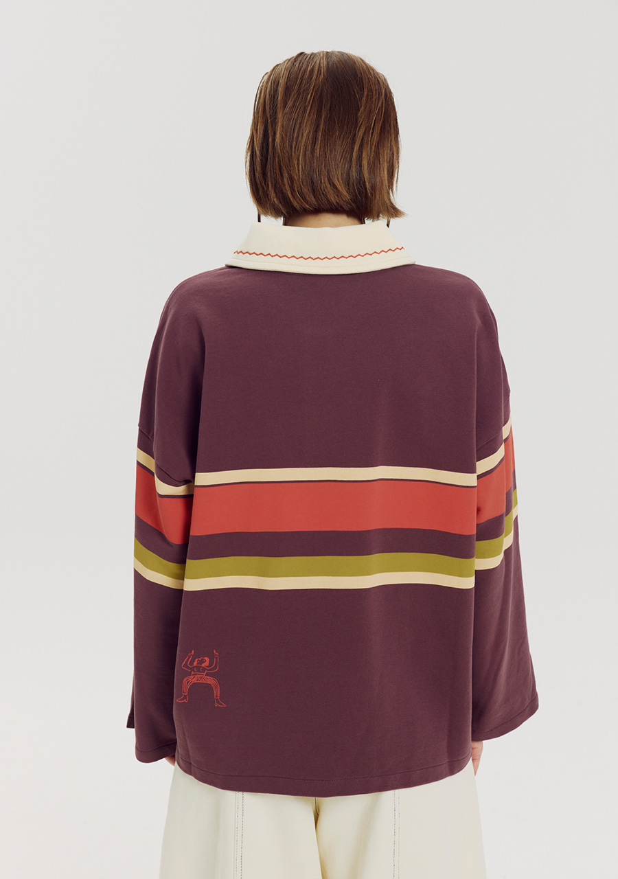 Harper & Yve Sweater Pollie AW6Y503 Donker Paars