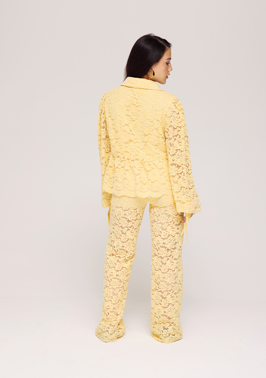 Harper & Yve Broek Lola SS25P104 Geel
