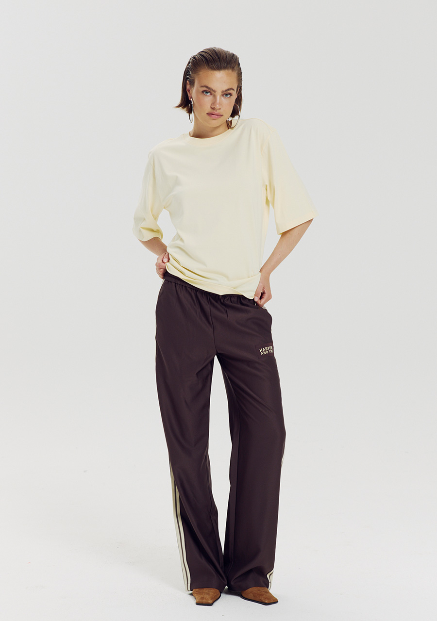 Harper & Yve T-shirt Chill but glam AW6Y304 Licht geel