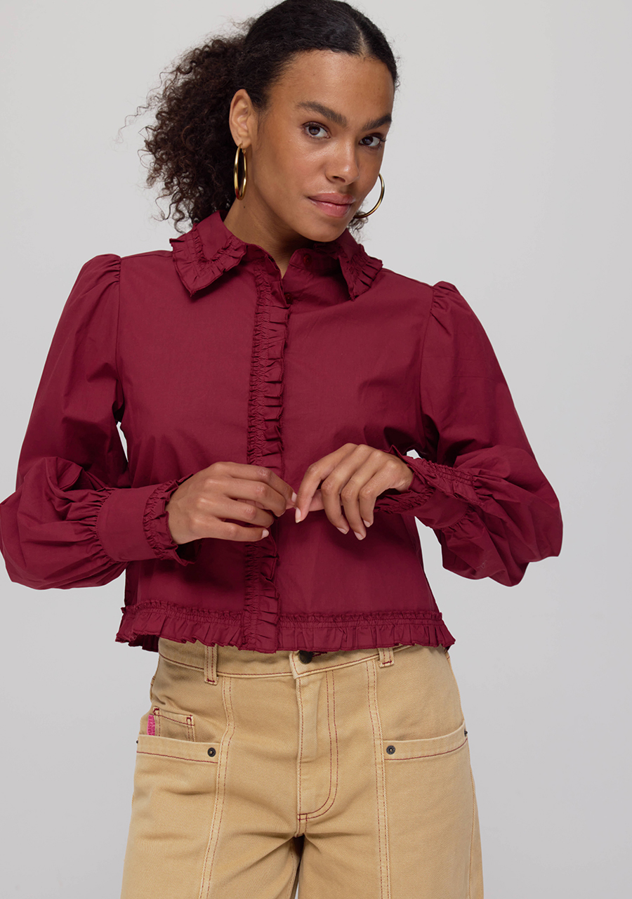 Harper & Yve Blouse Ellie AW25P603 Bordeaux