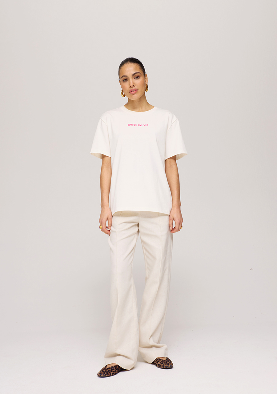 Harper & Yve T-shirt Lobbi HS25Y301 Wolwit-ecru