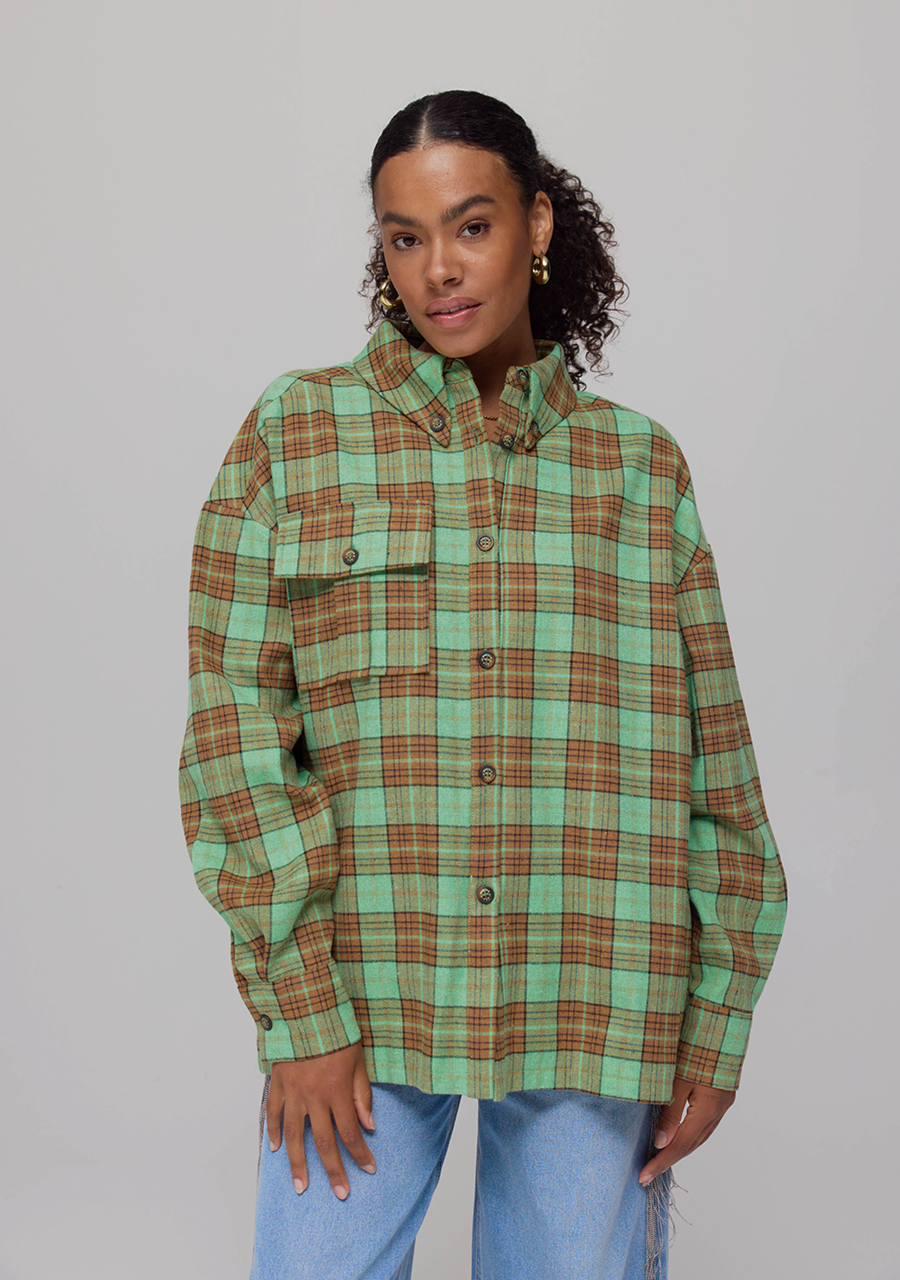 Harper & Yve Blouse Selena AW25P602 Groen Harper & Yve Blouse Selena AW25P602 Groen