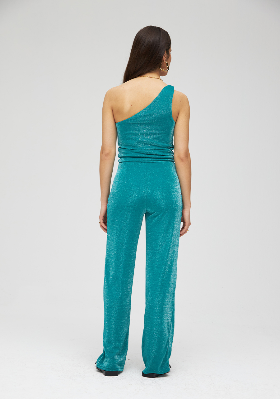 Harper & Yve Broek Glitter HS24P121 Blauw