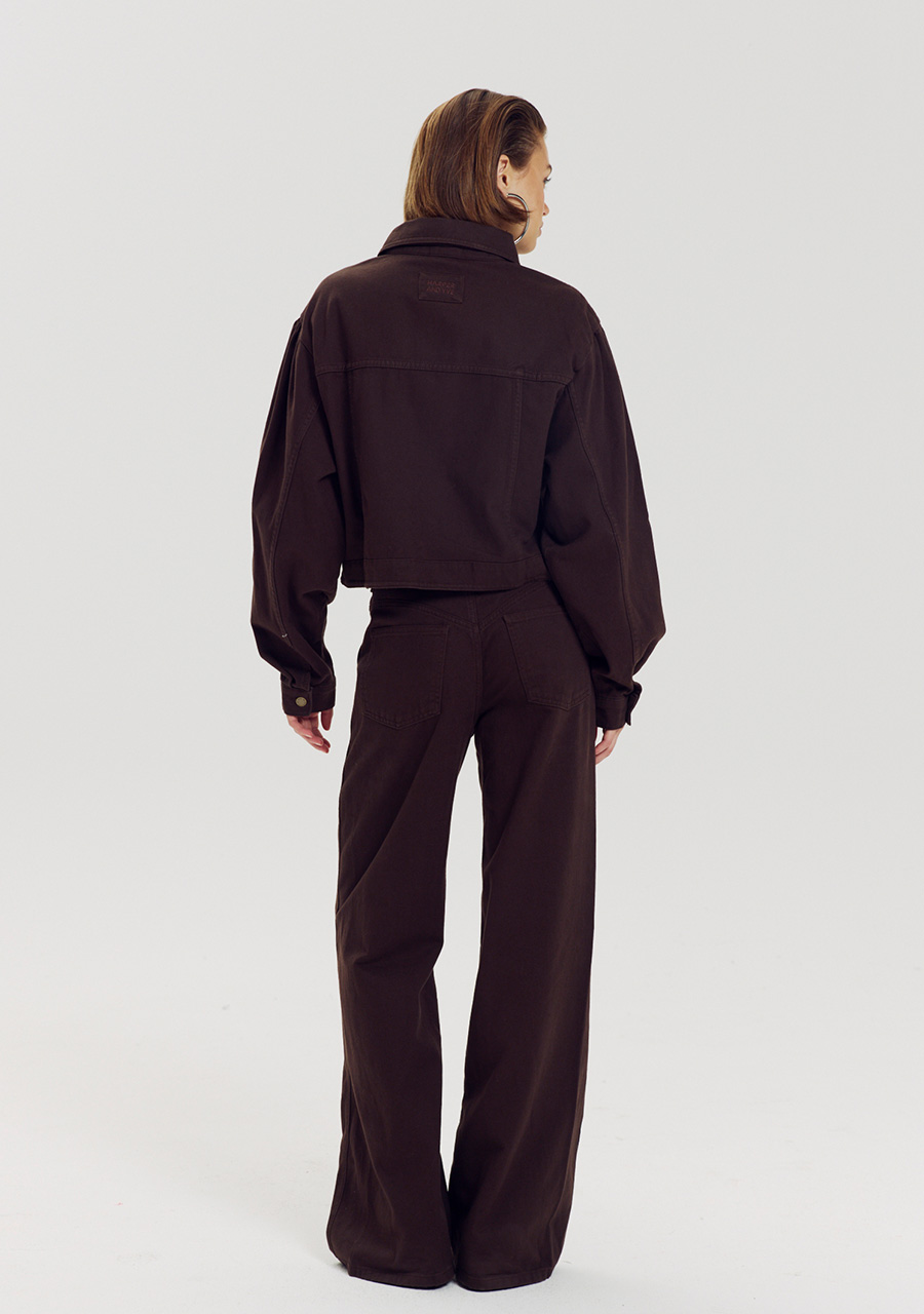 Harper & Yve Broek Mayra AW6D101 Donker bruin