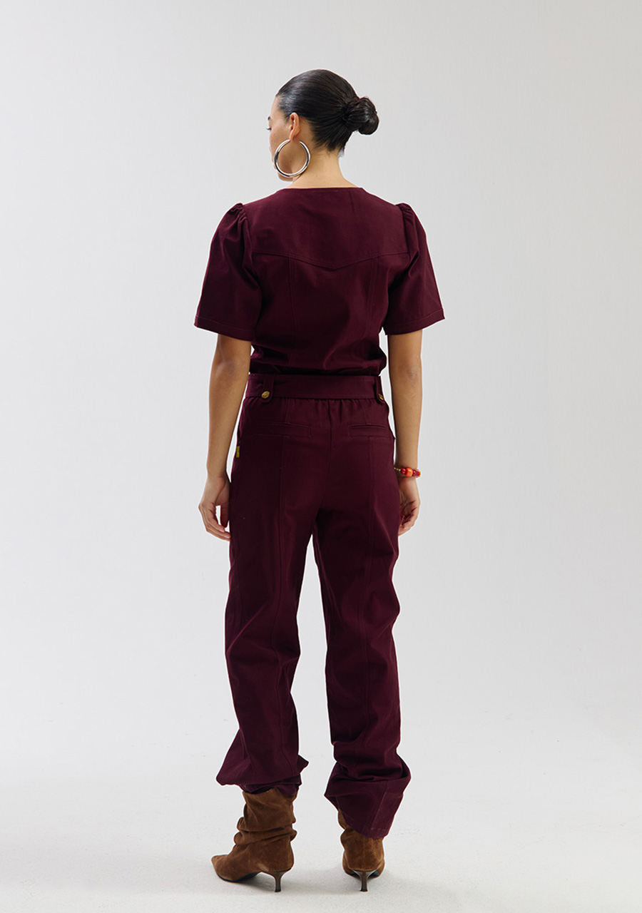 Harper & Yve Jumpsuit Yael SS6P701 Donker Paars