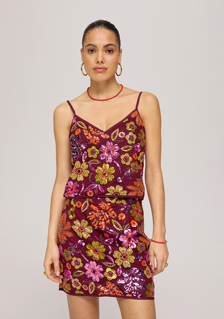 Harper & Yve Top Romy HS25P407 Bordeaux