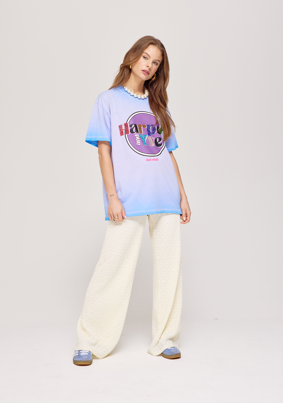 Harper & Yve T-shirt Hotstuff SS25Y304 Paars