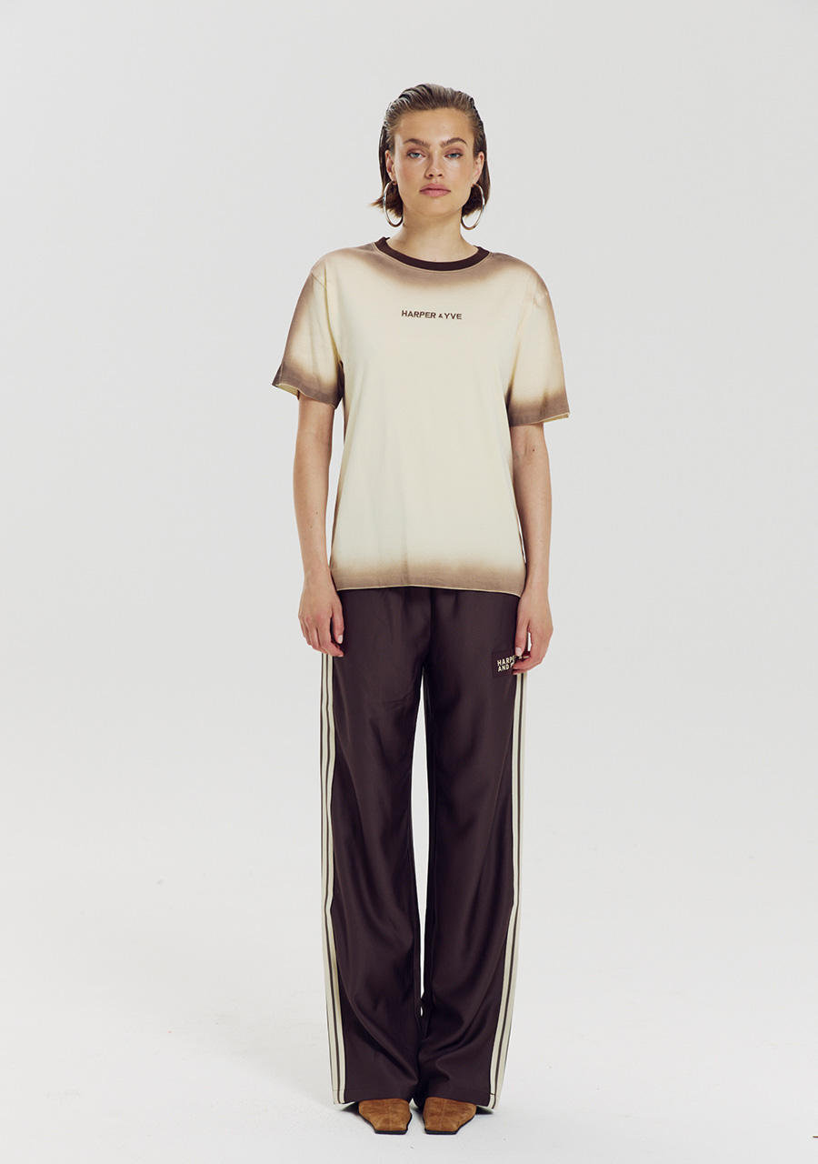 Harper & Yve T-shirt Set the mood AW6Y300 Licht geel