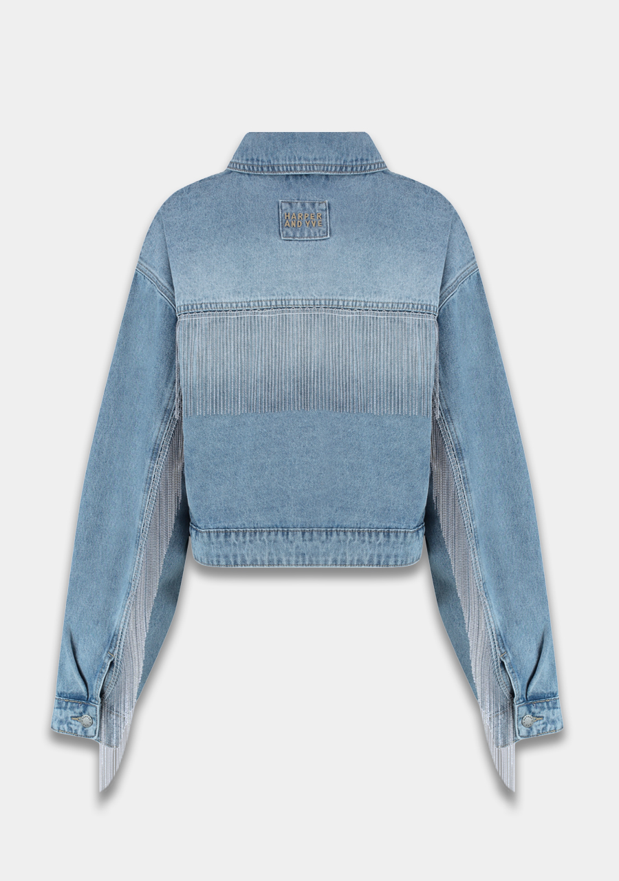 Harper & Yve Jacket Millow AW25N210 Licht blauw