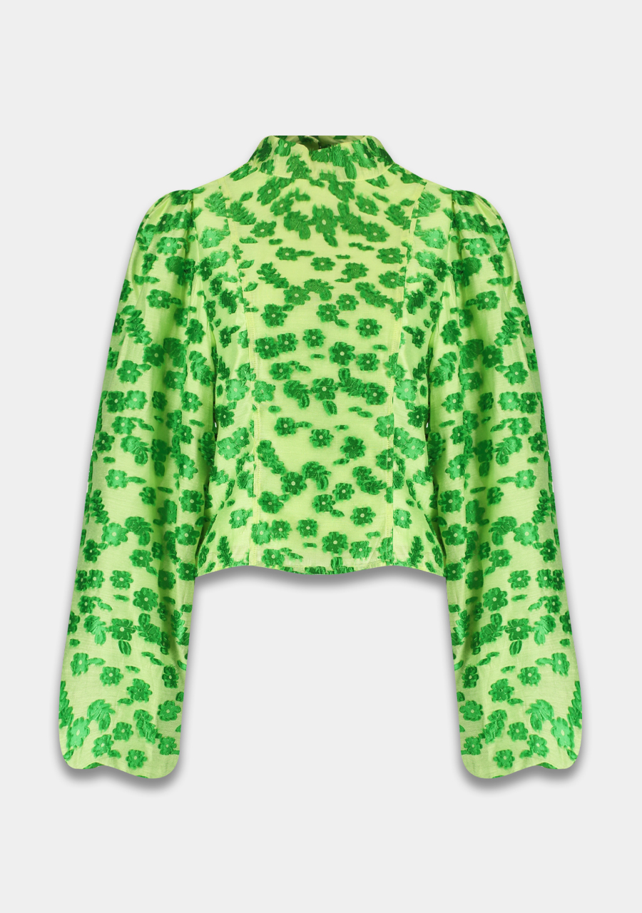 Harper & Yve Blouse Floor AW24P610 Groen Harper & Yve Blouse Floor AW24P610 Groen