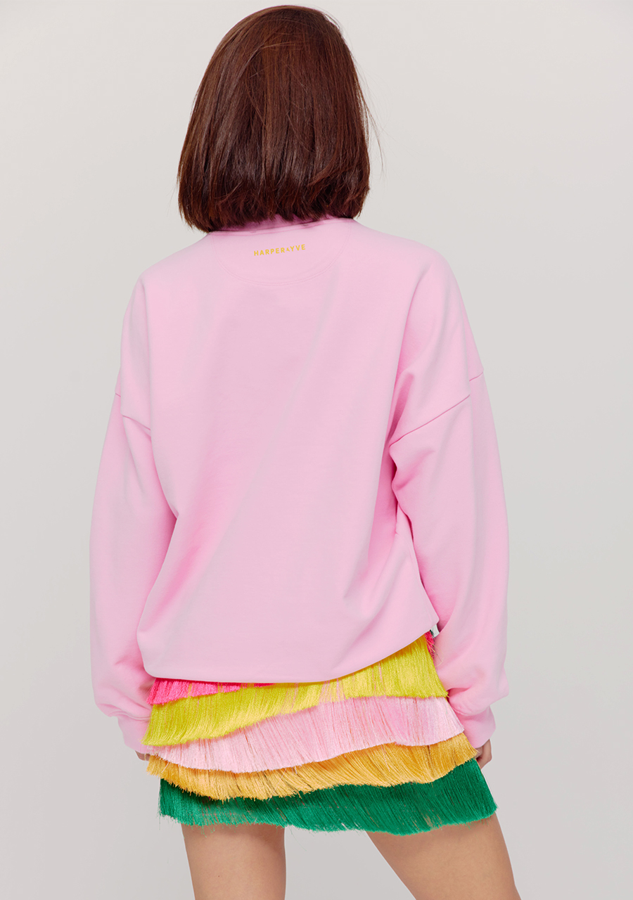 Harper & Yve Sweater Dolphin HST25Y500 Licht rose