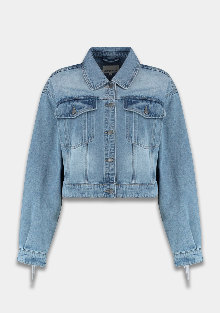 Harper & Yve Jacket Millow AW25N210 Licht blauw