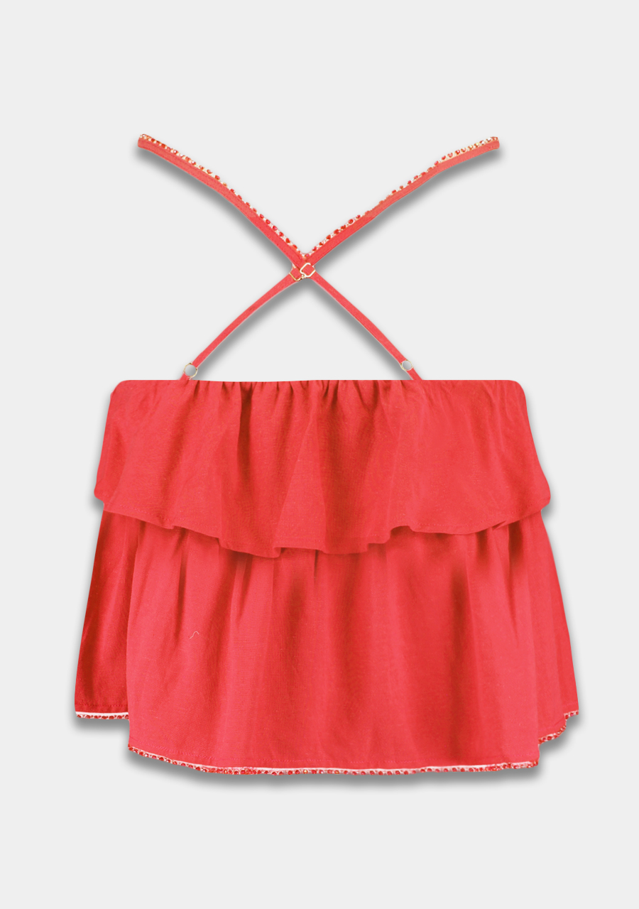 Harper & Yve Top Maye HS25P409 Rood