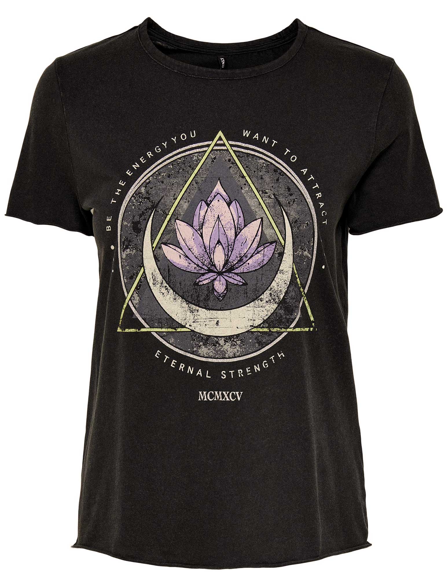 Only T-shirt Lucy 15215721 Antraciet