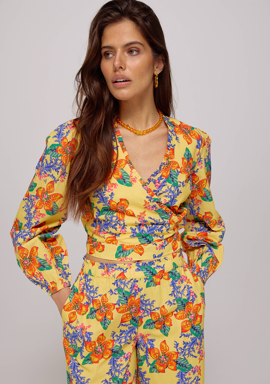 Harper & Yve Blouse Flora HS25C600 Geel
