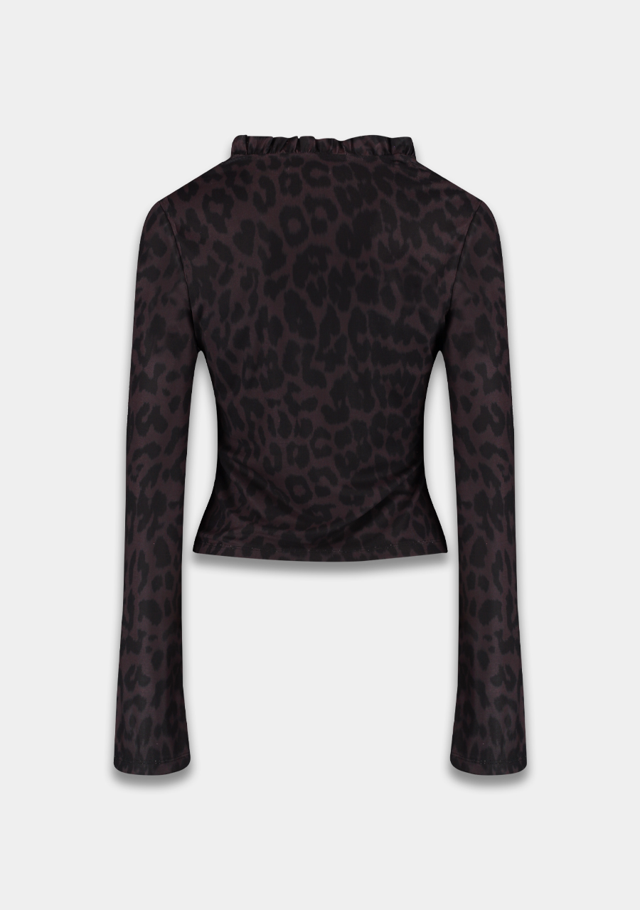 Harper & Yve Blouse Lionne AW25P619 Donker bruin