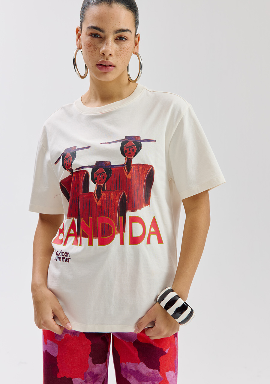 Harper & Yve T-shirt Bandida SS6Y304 Ecru