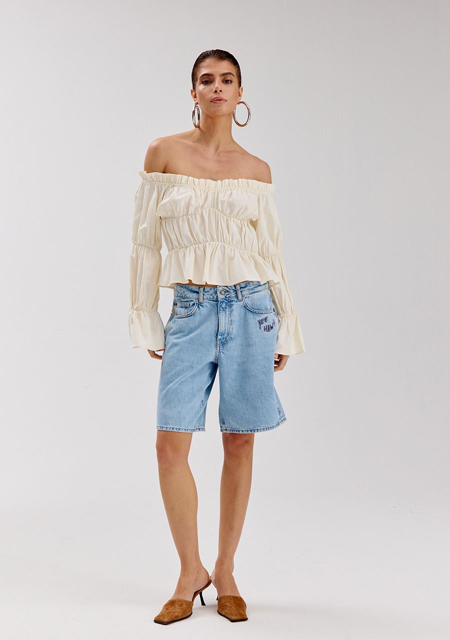 Harper & Yve Short Fayra SS6Z106 Licht blauw