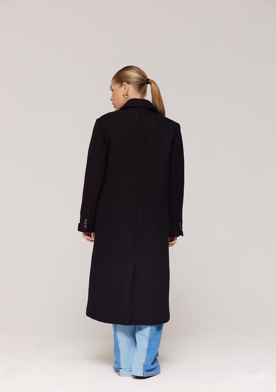 Harper & Yve Mantel Hazel AW25N223 Zwart