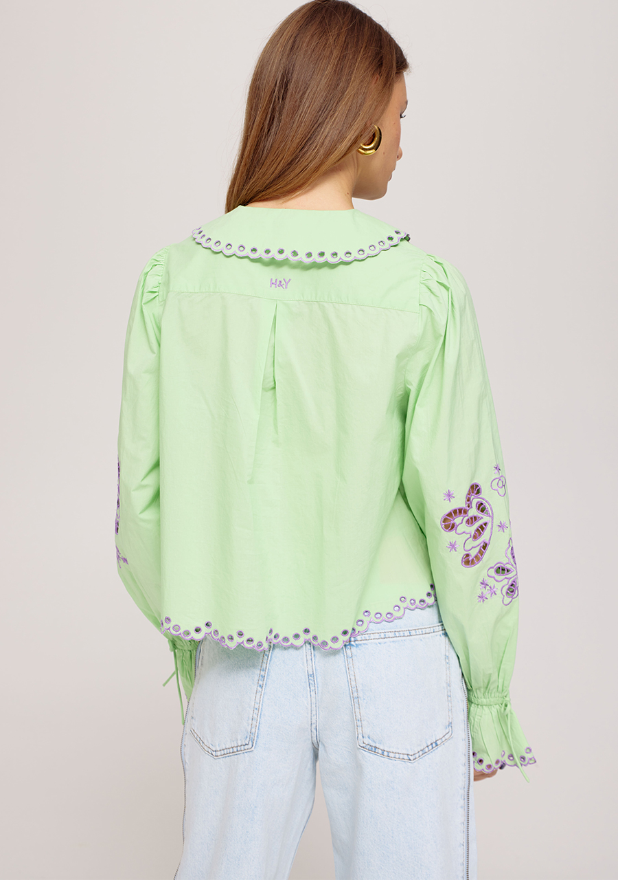 Harper & Yve Blouse Candice SS25C603 Groen