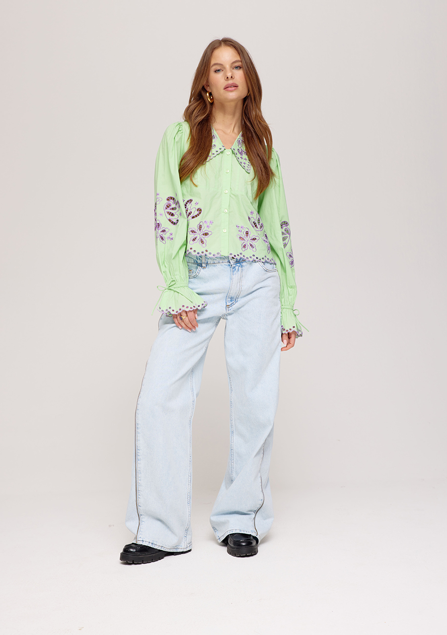 Harper & Yve Blouse Candice SS25C603 Groen