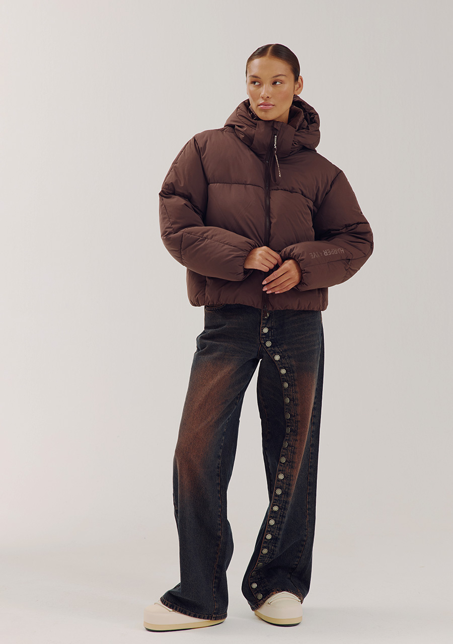 Harper & Yve Winterjas Ibby AW6N222 Donker bruin