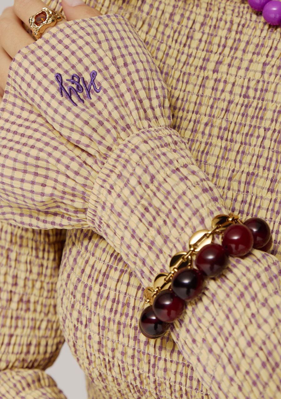 Harper & Yve Teddy Armband AW25BACC10 Donker bruin